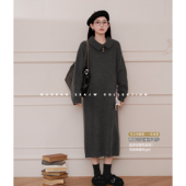 新长袖 猫单 宽松针织连衣裙 孕期穿搭孕妇装 冬季 哈利马丁 娜娜