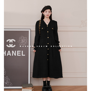 猫单【夏洛特千金】娜娜的孕期穿搭孕妇装秋冬针织连衣裙打底衫新