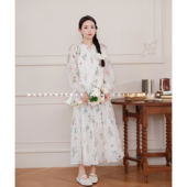 花曼油画 春装 天丝 孕期穿搭孕妇套装 新气质半裙 娜娜 猫单