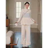 孕期穿搭孕妇装 娜娜 秋季 新品 子三件套 猫单 气质裤 糖霜尾迹