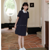 孕期穿搭孕妇装 娜娜 可哺乳短裙显瘦时髦连衣裙 蓝域少女 猫单