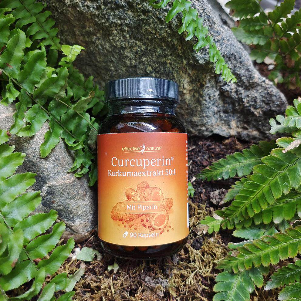 德国直邮代购原装effective nature姜黄色胶囊90粒