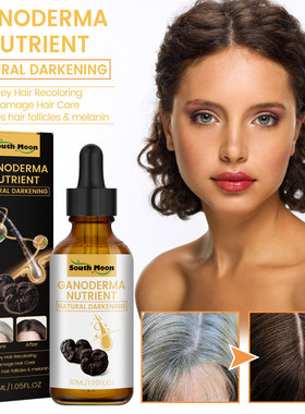 Black Ganoderma lucidum white to black black hair solution
