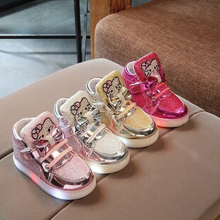 Children led Shoes baby Kids waterproof  Lighted Sneakers