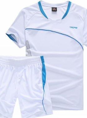 men's Sports suit casual t-shirt sport shorts 2 piece suit