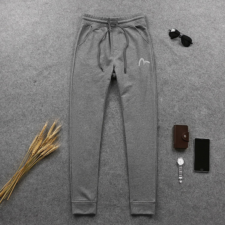 欧美街潮机能2023秋冬新款束脚休闲修身卫裤男士纯棉弹力运动长裤