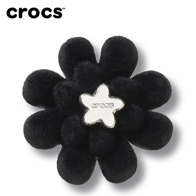 白鹿同款Crocs卡骆驰智必星配件洞洞鞋花 质感潮流针织毛绒丝绒花