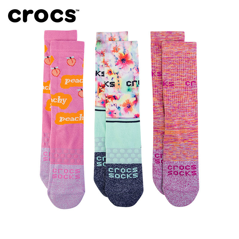 Crocs卡骆驰2022年夏季新款成人长袜白日幻想3双组合|207958|msdalam kategori beg sukan/pakej luar/Fitting, sarung kaki sukan - dari Buy2taobao.com untuk memberikan perkhidmatan ejen Taobao profesional membeli