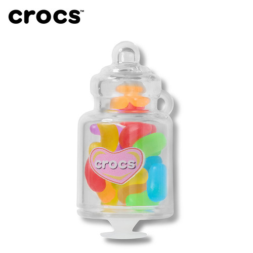 Crocs卡骆驰配饰智必星洞洞鞋花 可口美食质感糖果罐彩虹棒棒糖