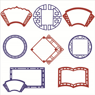 学校幼儿园中国风主题墙边框装饰墙面环创意布置班级文化立体墙贴