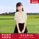 夏季 大童娃娃衫 洋气短袖 洋气夏装 上衣 儿童白衬衣2026新款 女童衬衫