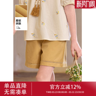 女童裤子春装2026新款纯棉运动裤春款薄款超好看春夏儿童休闲短裤