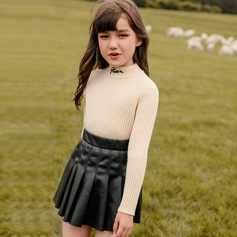 女童毛衣儿童打底衫春秋款针织衫2025新款春装韩系穿搭女大童薄款