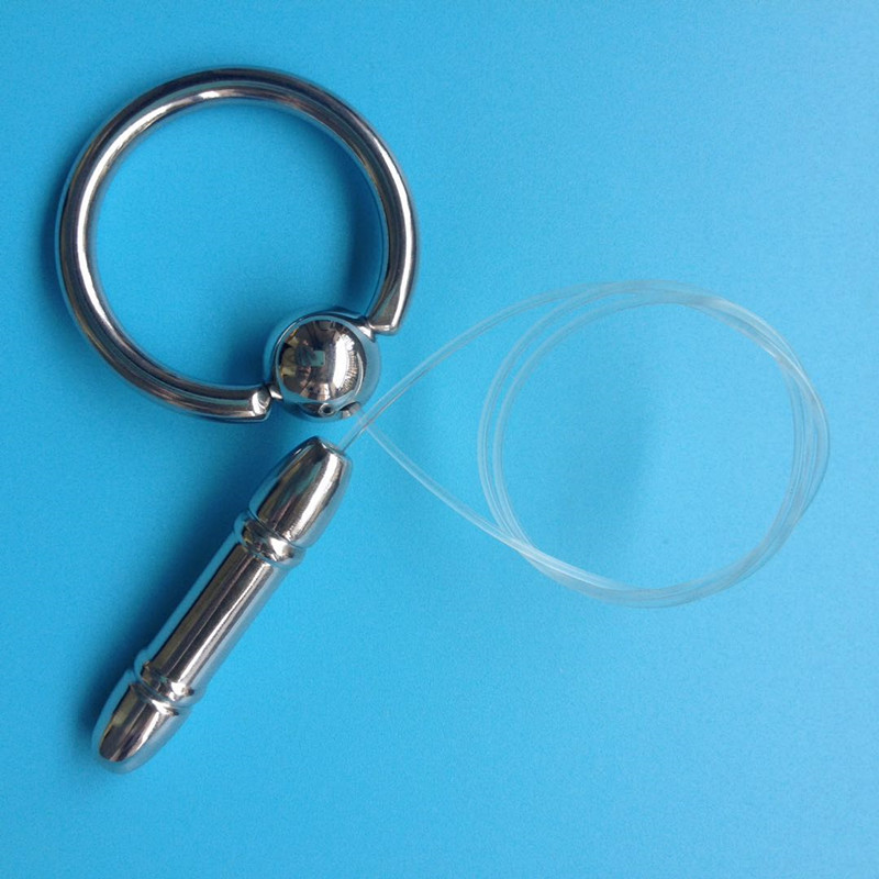 男用钛钢饰品膀胱胶囊珠滑进滑出