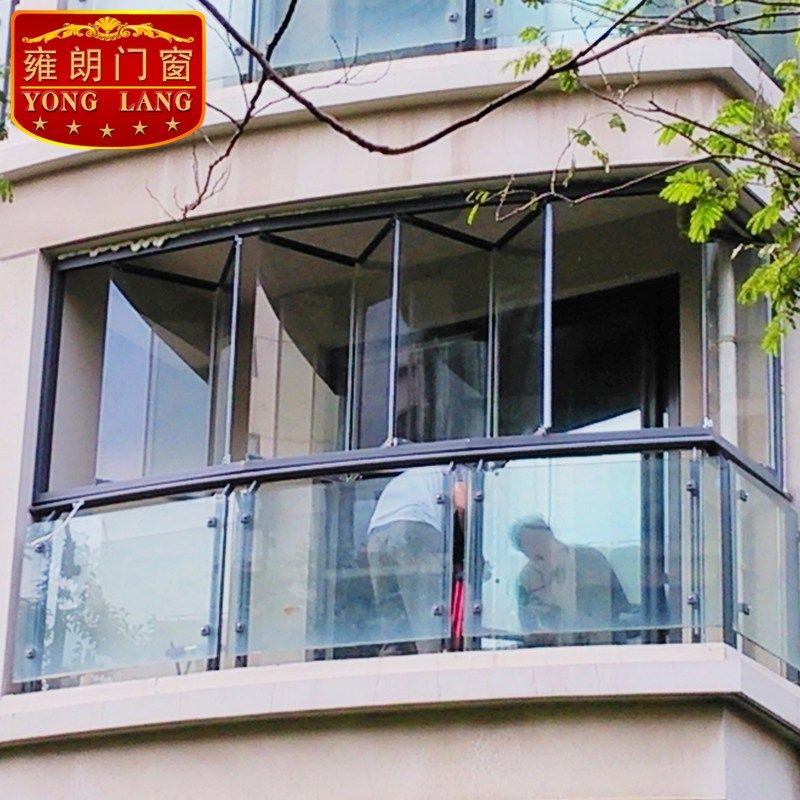 雍朗无框阳台窗户定制玻璃