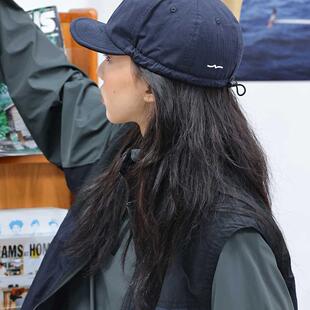 防晒帽子男棒球帽情侣短檐帽潮 2024日系休闲百搭软檐鸭舌帽女夏季