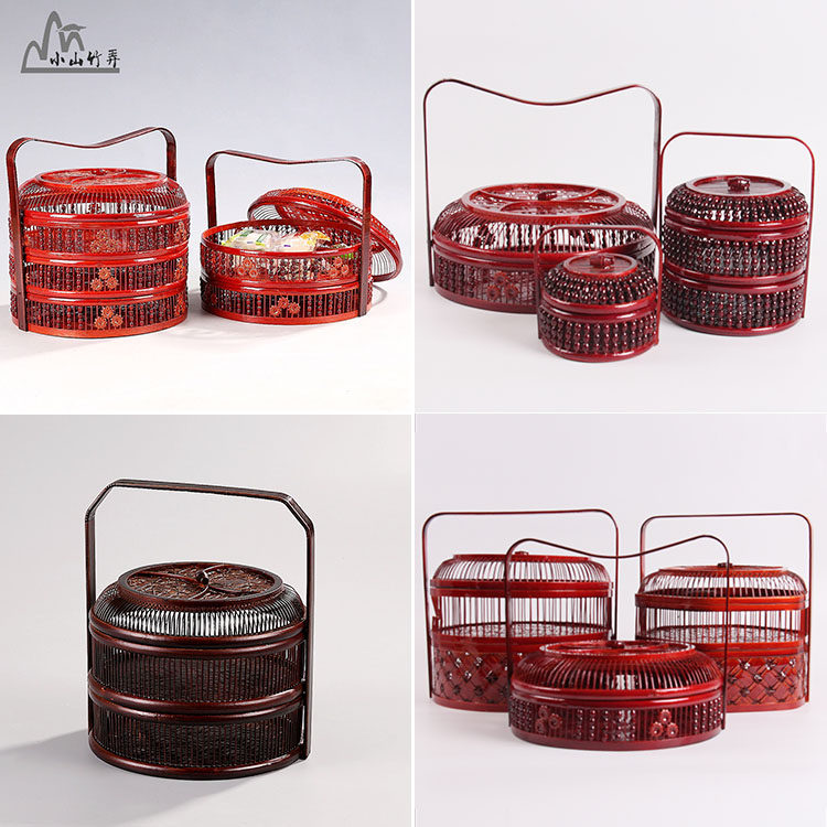 竹编手提篮结婚食盒提篮 水果篮 喜事红篮月饼礼品篮收纳篮竹篮子在类目 餐饮具, 餐具, 果盆/果盘/果篮中 - 来自Buy2taobao.com提供专业的淘宝代购服务
