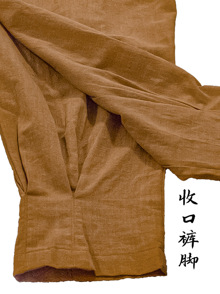 SUMMER THIN CROPPED SHORT SLEEVE LEGGING-FREE SHORT GOWN MONK COAT SET MONK COTTON LINEN MONK DRESS