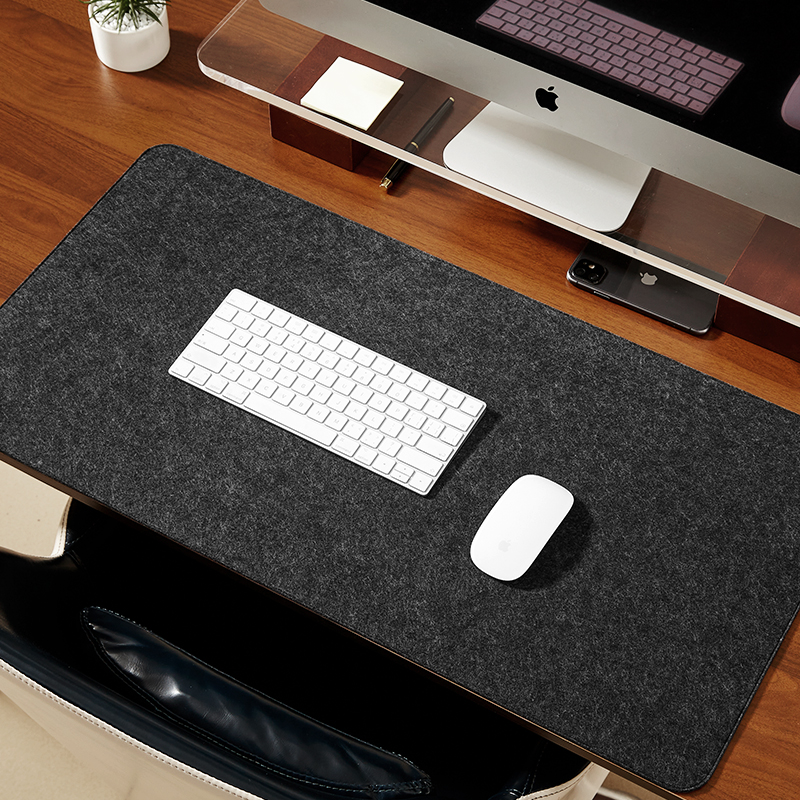 苏烟上*毛毡鼠标垫 超大号写字台垫笔记本电脑键盘垫高级感书桌垫