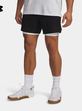 安德玛UNDERARMOUR运动2026S/S男梭织短裤 6009868-008
