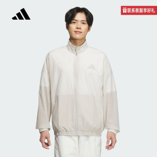 adidas阿迪达斯官方运动2025夏男梭织夹克 JZ8410