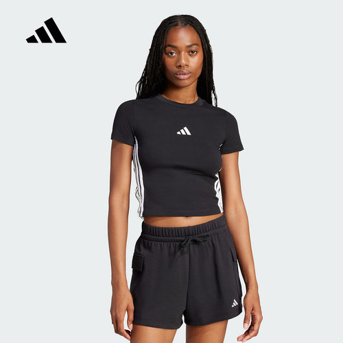 adidas阿迪达斯官方运动2026春女短袖T恤 JC8325