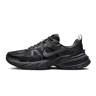 复古厚底老爹鞋 001 RUN Nike耐克女鞋 纯黑 FD0736 V2K 机能跑步鞋