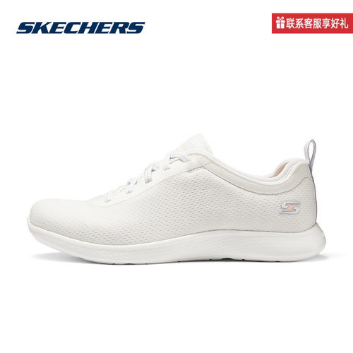 斯凯奇运动2025春女休闲鞋 104489-WHT