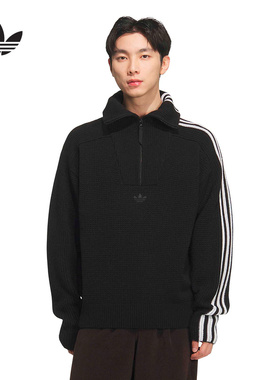 adidas阿迪达斯官方运动2026春中性针织衫 KS5340