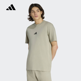 adidas阿迪达斯棉质运动休闲圆领上衣2026夏男针织短袖T恤KC0905