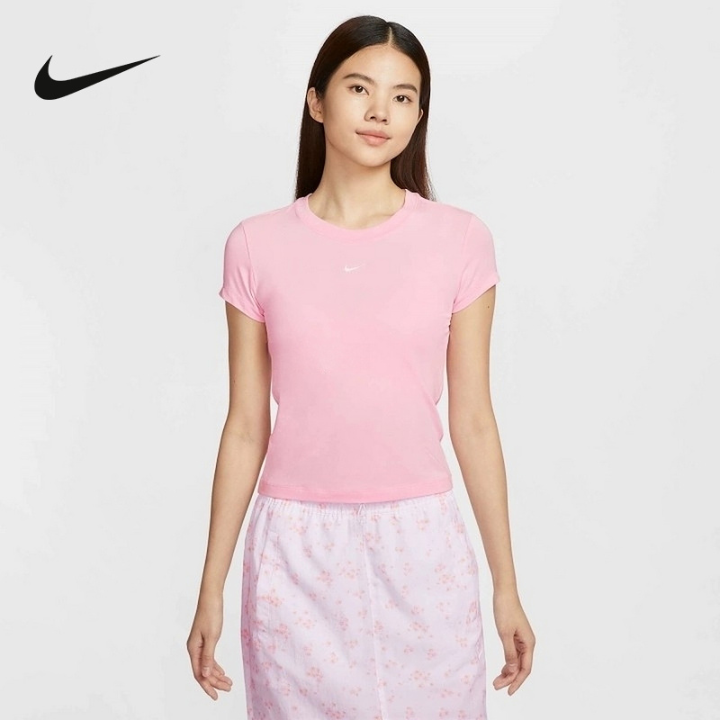 Nike耐克官方运动2025夏女短袖针织衫 FV5509-690