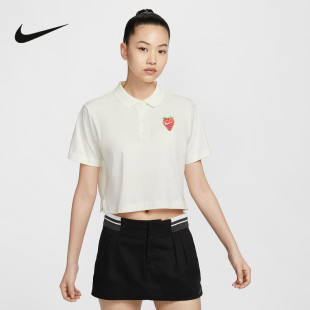 Nike耐克官方旗舰2024夏女短袖 133 HQ1199 POLO衫