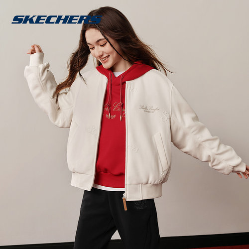 SKECHERS斯凯奇运动2026春女棉服 L126W009-01B4