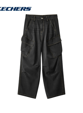 SKECHERS斯凯奇运动2024冬中性梭织长裤 L424U132-000G