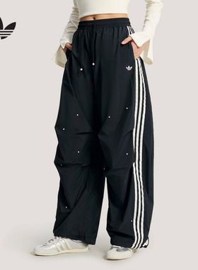 adidas阿迪达斯官方运动2026春女梭织长裤 KS2865