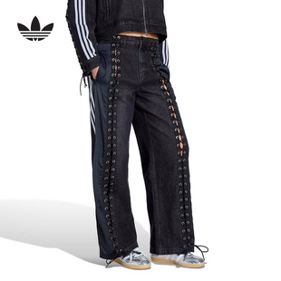 KS3878 adidas阿迪达斯官方运动2026春女牛仔长裤