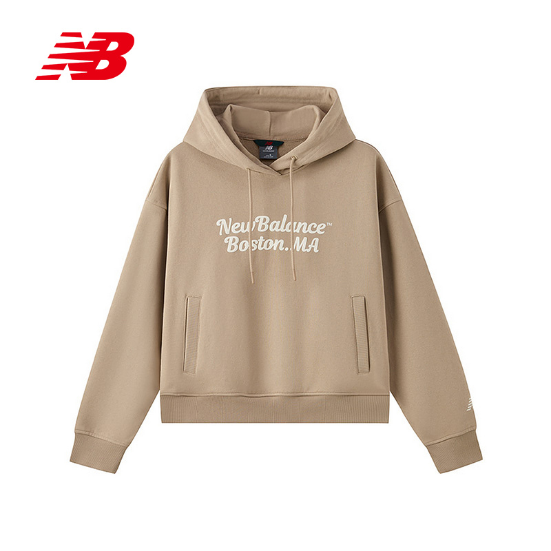 New Balance NB运动2025夏女连帽卫衣 NCF12122-DB