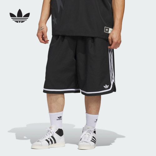 adidas阿迪达斯官方运动2026夏中性梭织短裤 JZ6968