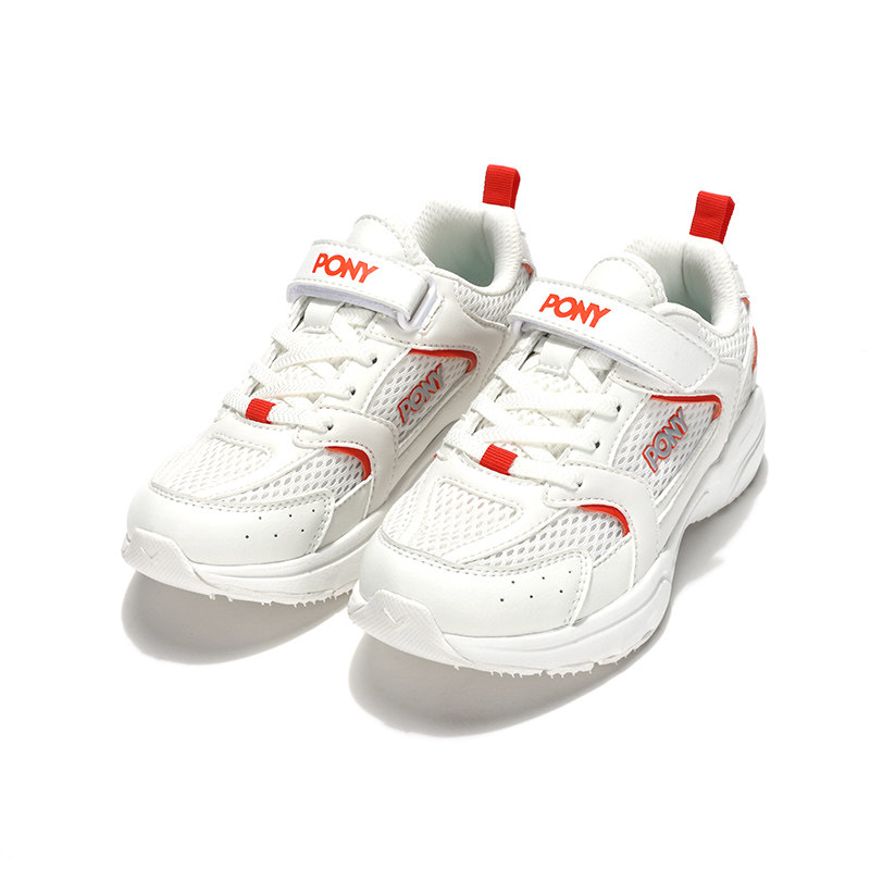 PONY波尼慢跑鞋男女童2025春新款轻便透气运动跑步鞋242K1MJ04RD