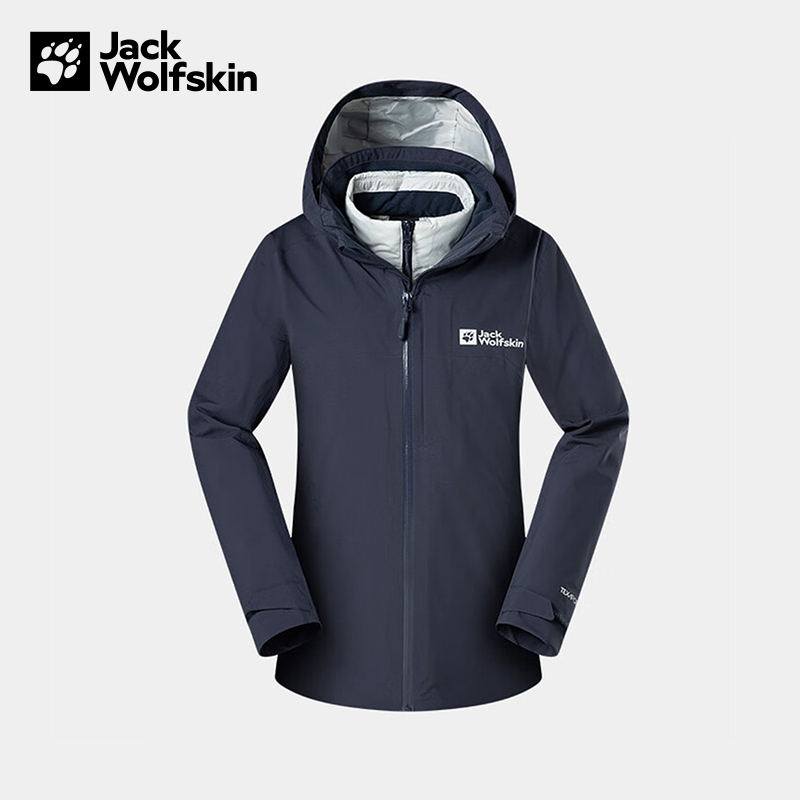JACKWOLFSKIN狼爪运动户外2025F/W女三合一夹克 A62510A-1388