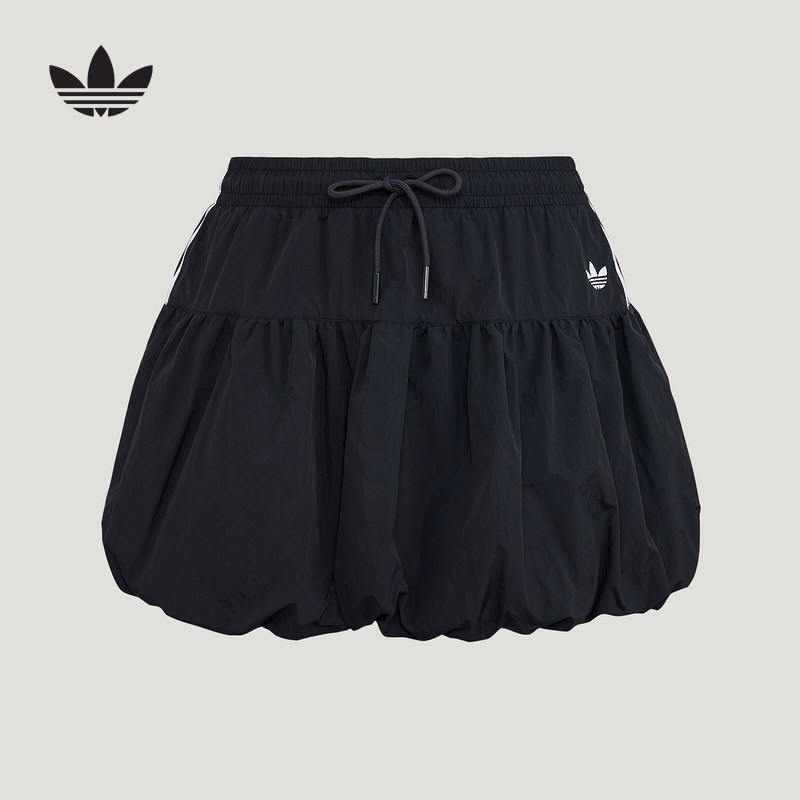 adidas阿迪达斯三叶草2026夏女休闲运动短裙泡泡裙半身裙 KU4773 - 实物图