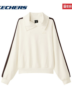 斯凯奇运动2025冬女针织套头卫衣 L424W087-00V7