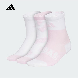 KC2750 adidas阿迪达斯官方运动2025冬女大童袜子