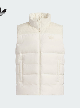 adidas阿迪达斯官方运动2025冬男大童羽绒背心 KC5393
