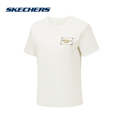 Skechers斯凯奇2026夏新款女士短袖衫简约休闲运动T恤 P226W119