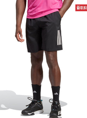阿迪达斯短裤男子夏新款宽松透气休闲网球训练运动裤五分裤HS3253