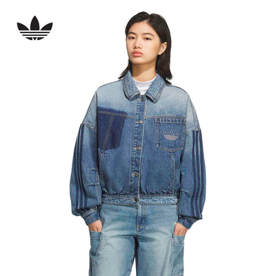 adidas阿迪达斯官方运动2026春女牛仔夹克 KR5042