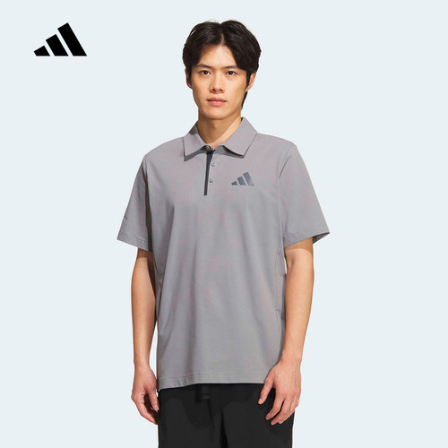 adidas阿迪达斯26夏季男休闲户外运动翻领舒适短袖POLO衫 KC7018