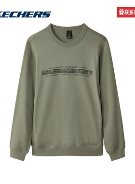 斯凯奇运动2025冬男针织套头卫衣 L424M002-04AU