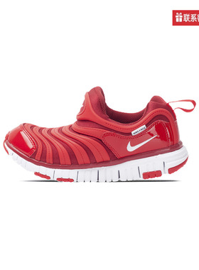 Nike耐克小童鞋轻便运动休闲鞋大红色新年款毛毛虫鞋343738-621